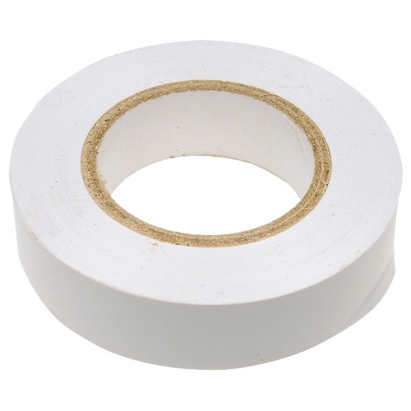 Изолента ПВХ, 19 мм х 20 м, 180 мкм, белая // СИБРТЕХ