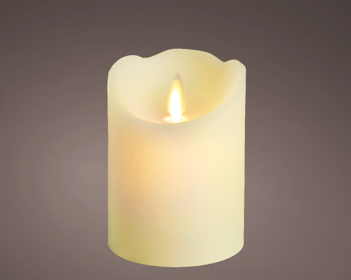 Свеча искусственная Lumineo LED Н10 см cream/warm white 480613 Kmg