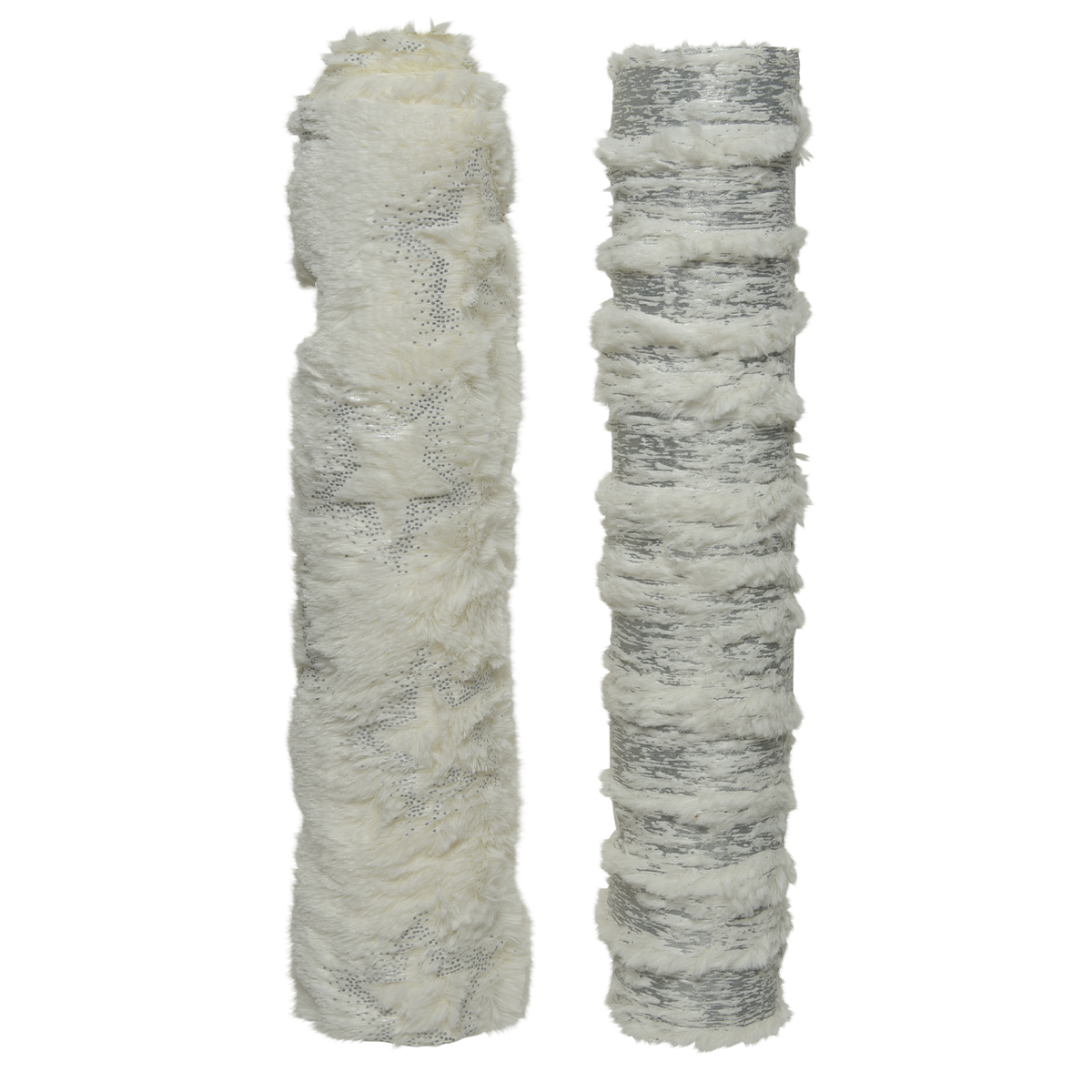 Коврик сервировочный Decoris в НГ стиле Серебро с мехом 200х35х0,5 см 2 вида в ассорт.612387 Kmg