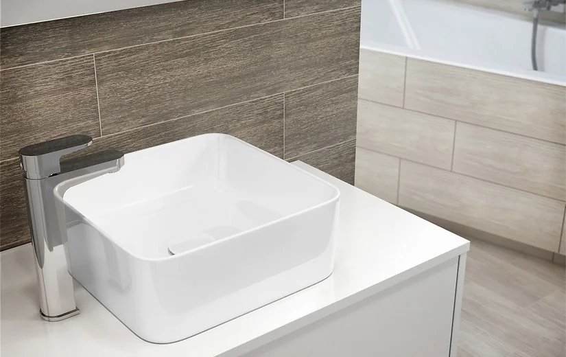 Раковина на столешницу CREA 35 SQUARE 0 отв.