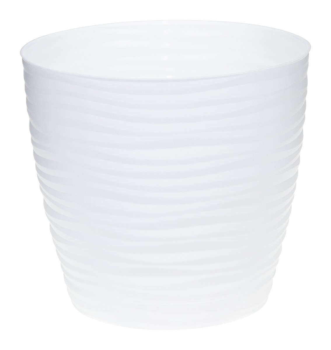 Кашпо IDEA ДЮНА D180мм 3л с поддоном Белый М 3069