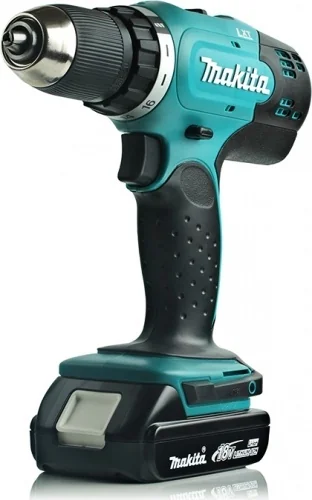 Дрель-шуруповерт Makita; 42/27 Нм; 1.5-13 мм; 2 батареи Li-Ion 18 В, 1,5 Ач; зарядка; чемодан