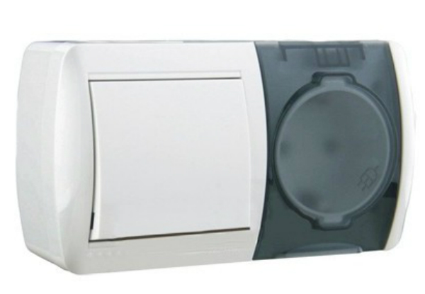 NATA 710 0200 170 Выкл +роз 10А кр бел о/у