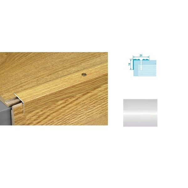 Профиль угловой  ПУ 03.серебро.1,35м