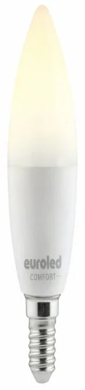 Лампа светодиодная Euroled Comfort С37 15W 6500K Е14 матовая