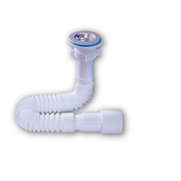 Гофросифон Орио нерж.выпуск 1"1/2*40/50, 1400мм А-3013