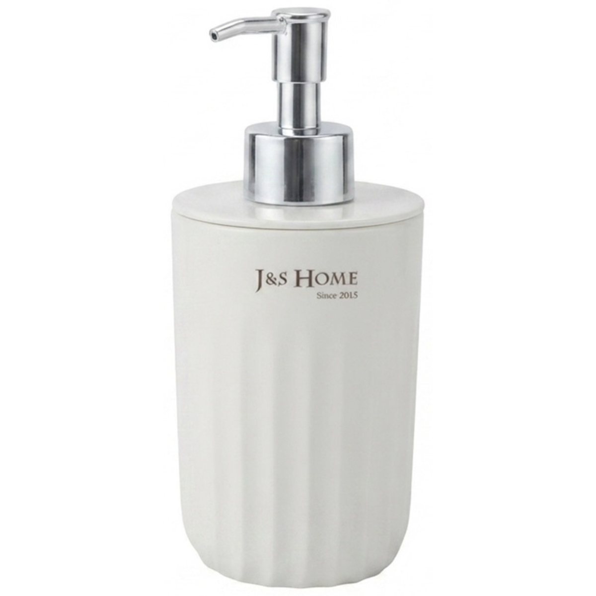 Дозатор для жидкого мыла J&S Home Wawe pattern пластик белый JS185184