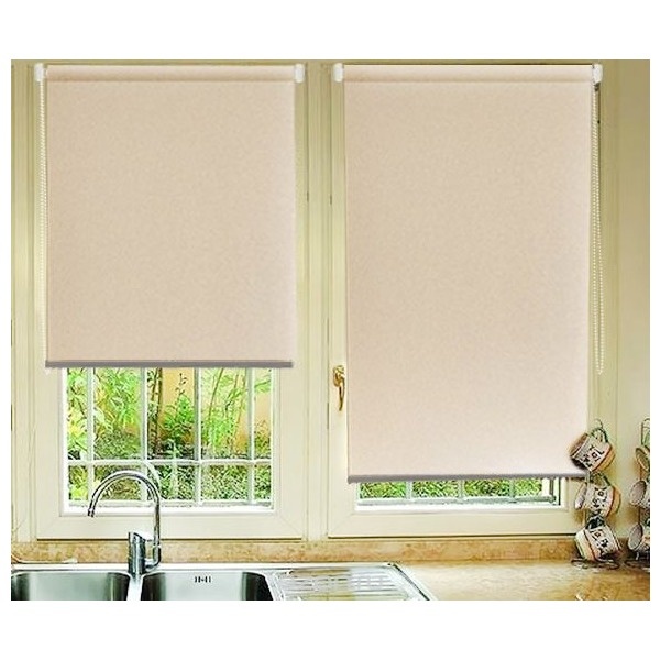 Миниролло blackout отражающий бежевый,68х170см