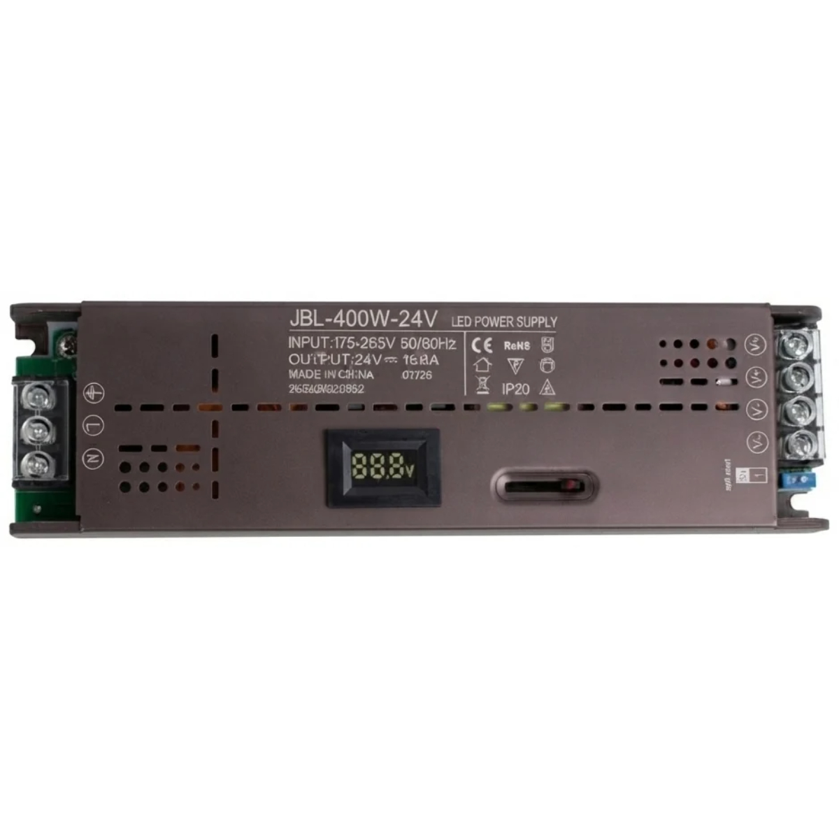 Блок питания для светодиодного оборудования (LED Power Supply) 24V-400W-IP20