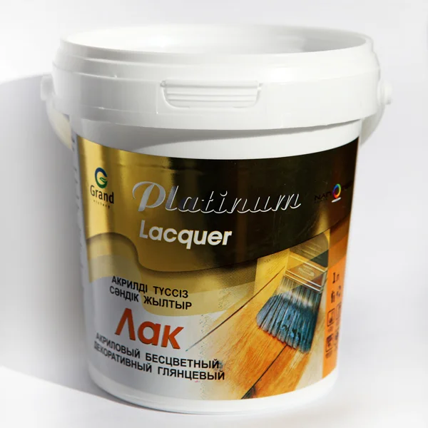 Лак акриловый б/ц "Platinum Lacquer"глянц. 5 кг