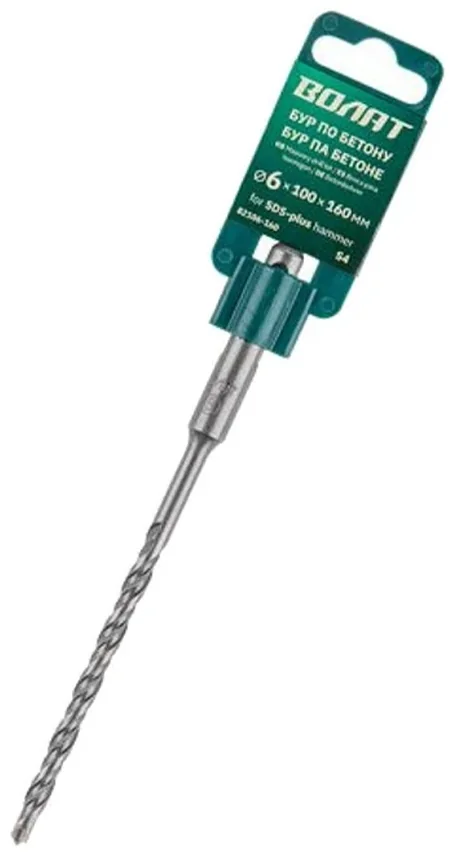 Бур 6х100х160 мм  SDS-plus S4 ВОЛАТ