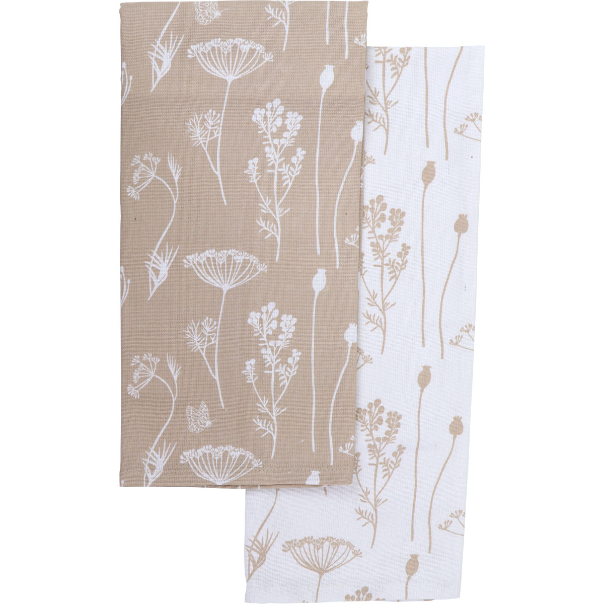 Набор кухонные полотенец Luance CAPUCINE 50х70 см хлопок серо-коричневый 4502263