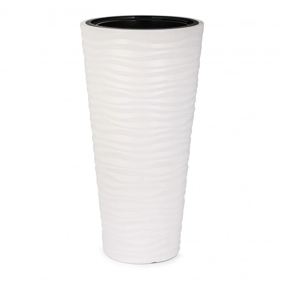 Кашпо напольное Оазис D290мм 5,0/25,0л h 57,5см со вставкой светло-бежевый М8077