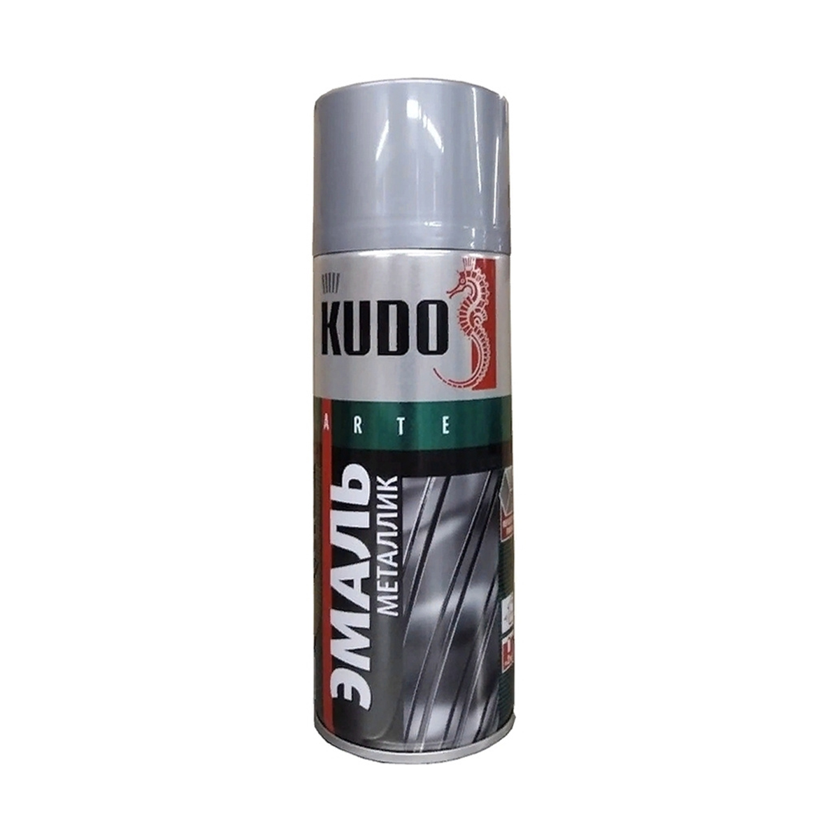 Аэрозоль эмаль 520мл универсальная серебро KU-1026