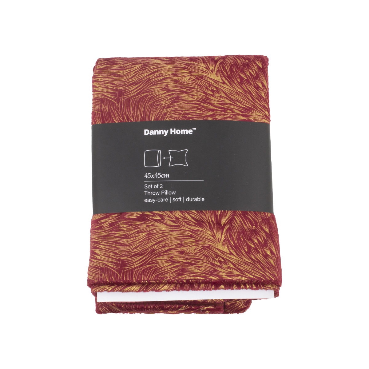 Набор наволочек декоративных DH 2 шт 45х45 см красный PL28-03P