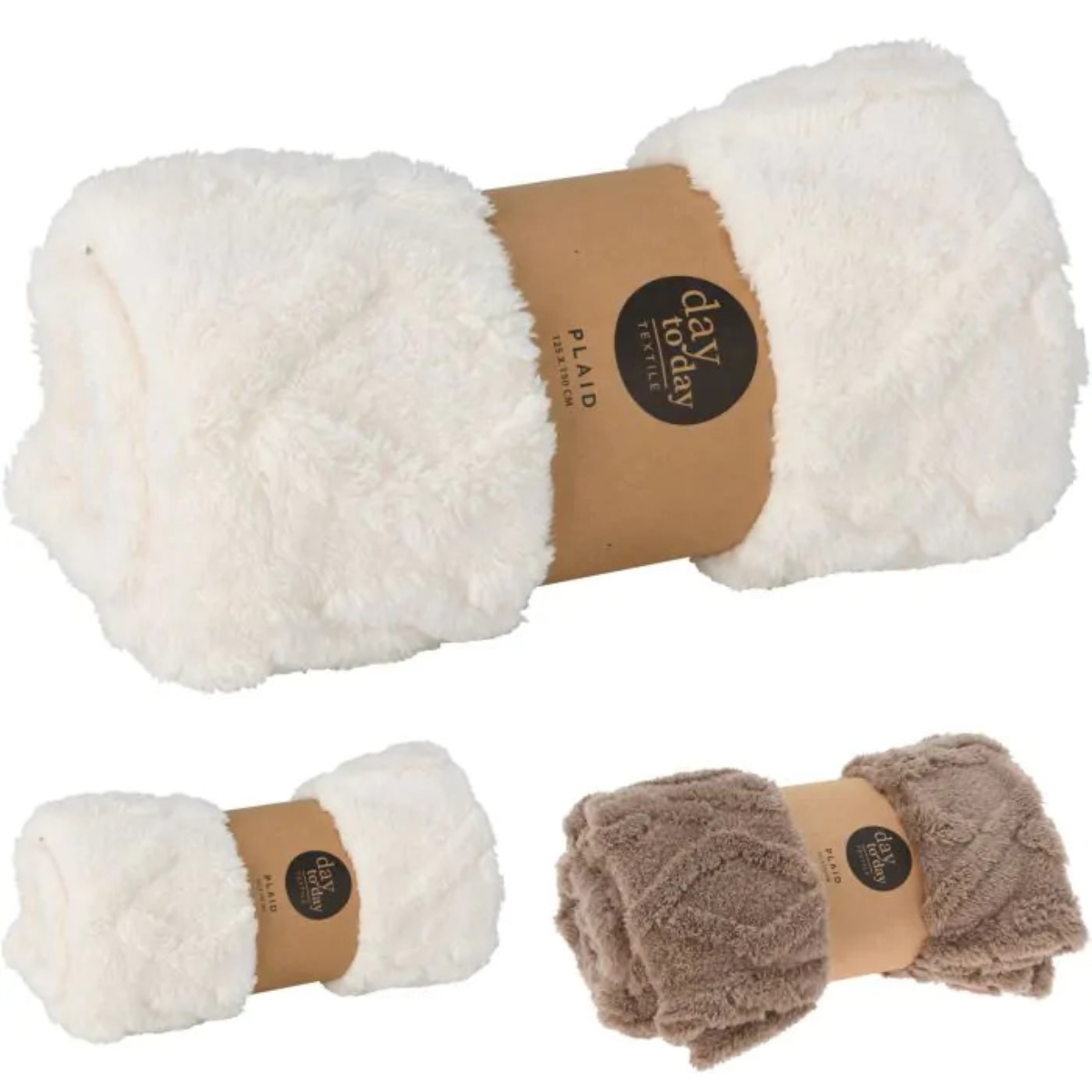 Плед 125х150 см 3 цвета в ассортименте AAE820100 К