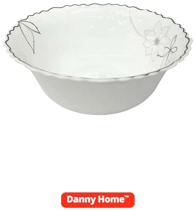 Салатник DH Ivory Flower 23х8,5 см опаловое стекло LHKW90-M