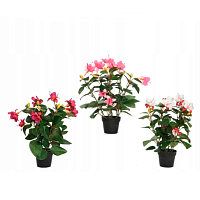 Растение искусственное в горшке Фуксия 3 вида в ассортименте 800124 Kmg