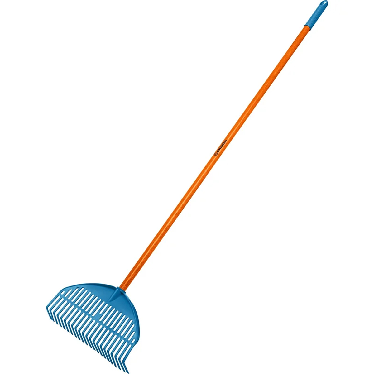 Грабли веерные пластиковые GRINDA, PL-22 FIBER, 450 х 40 х 1460 мм, 22 зубца, ударопрочный пластик, 