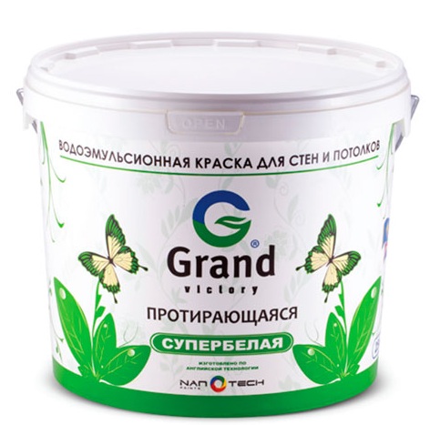 Краска "Grand Victory",  для вн. работ "Протирающаяся 101" 3,5кг