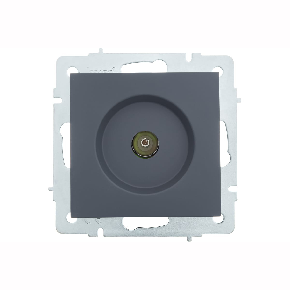 Розетка VESNA 742 3488 129 ТВ проходной графит (механизм)