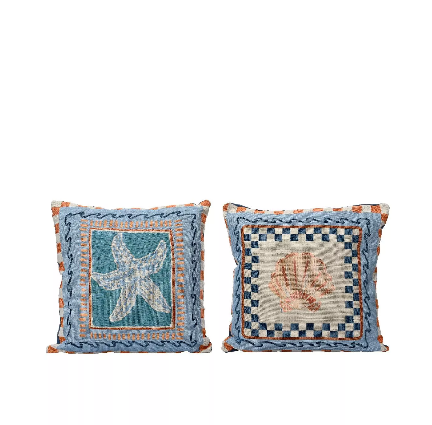 Подушка декоративная Море 43х43 см 2 цвета в ассортименте 874535 Kmg