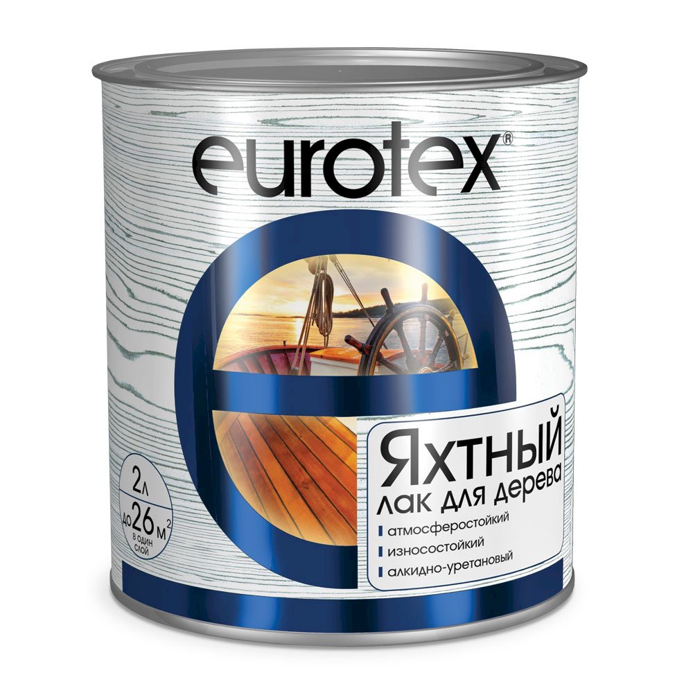 Лак яхтный Eurotex полуматовый 2л
