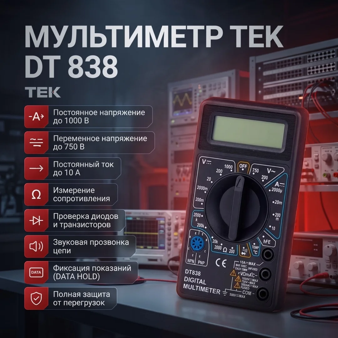 Мультиметр DT 838