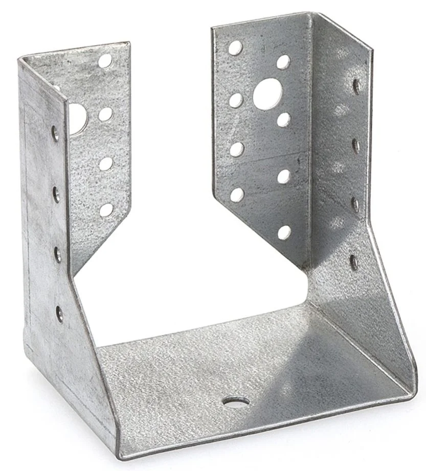 Наконечник балки закр.100х105х2,0мм (белый цинк 1 шт)