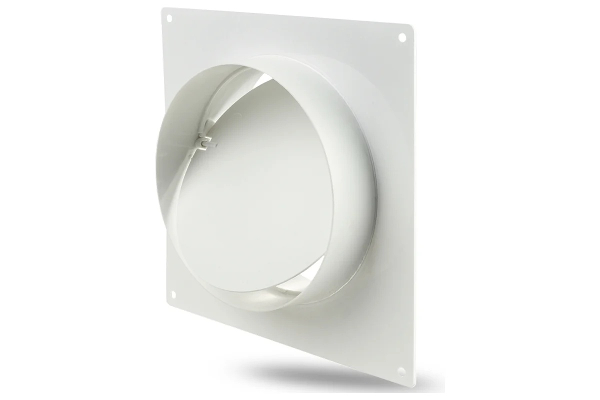 ZERNBERG 2521 Соединитель с обратным клапаном и монтажной пластиной d=125мм в упак.