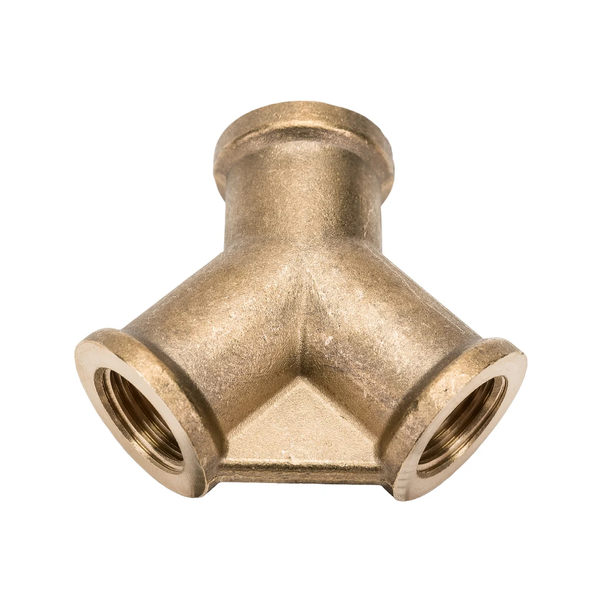 Соединение внутр. резьба 1/4" Y-образное (латунь) ECO