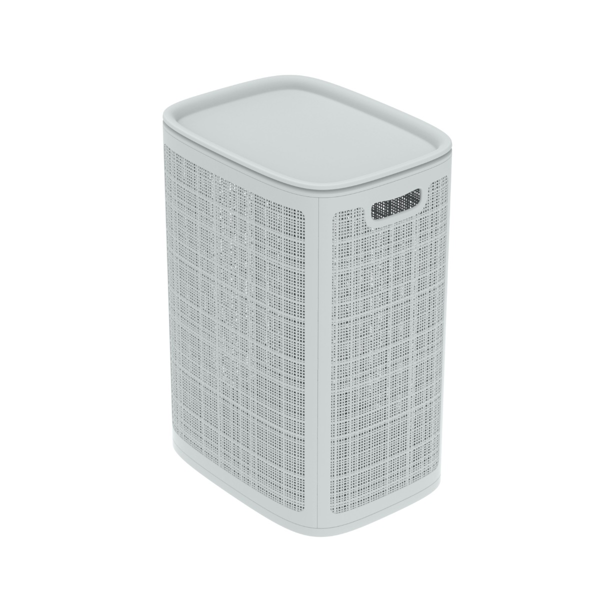 Корзина для белья АльтПласт Лен 75 л 43х32,1х60 см серый АП 373