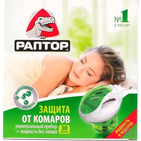 Комплект РАПТОР (прибор+жидкость от комаров 30 ночей) Gk9561
