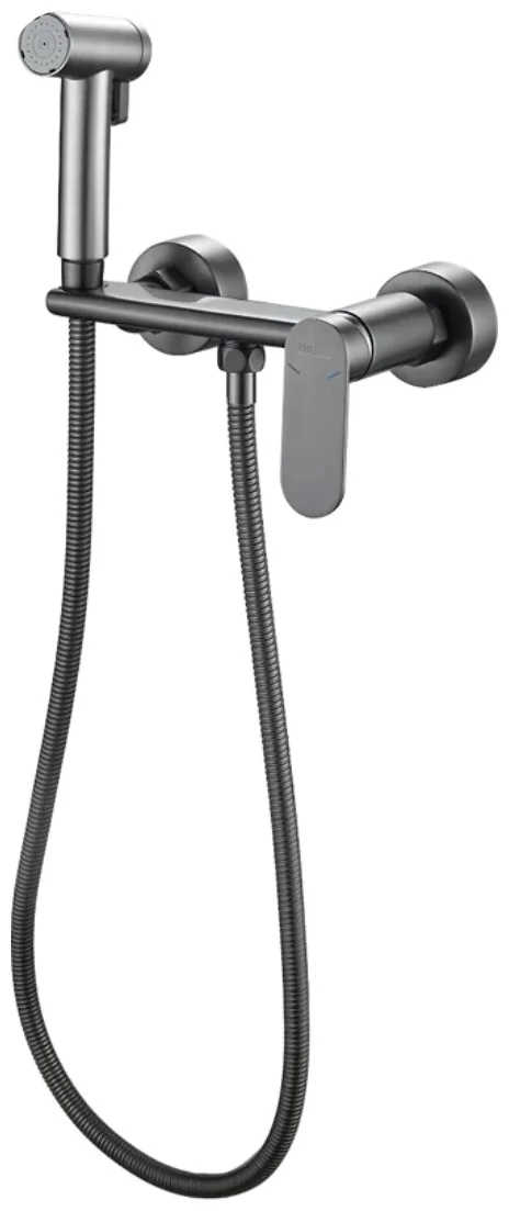 Смеситель с гигиеническим душем HAIBA HB5516-3 графит