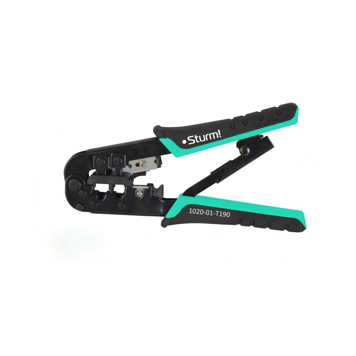 Клещи для обжима телефонных и компьют. клемм RJ-45/6P/8P и RJ-11/12/6P/8P, Sturm! 1020-01-T190