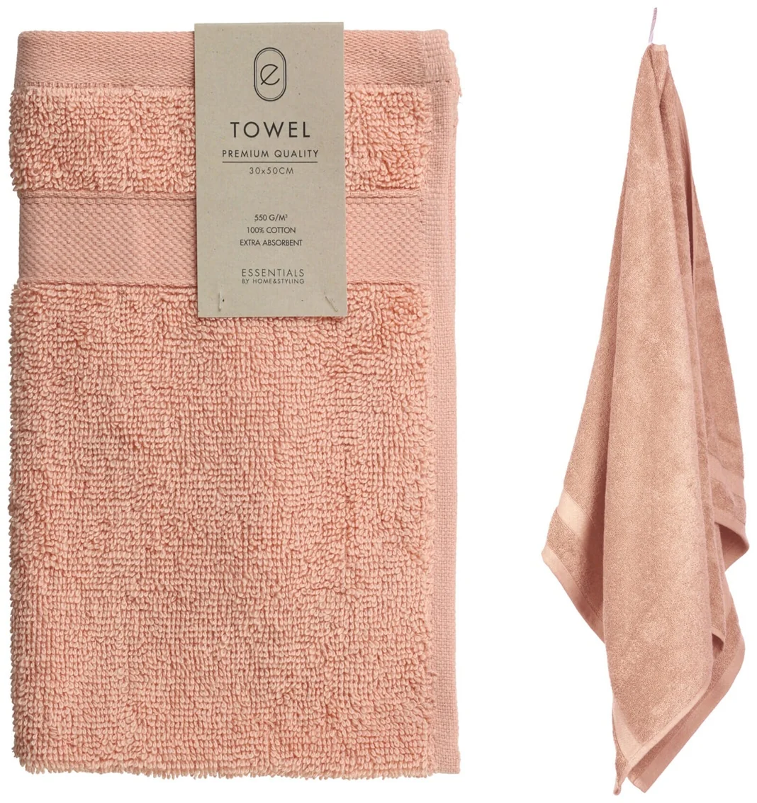 Полотенце махровое 30х50 см розовый HD1001070 К