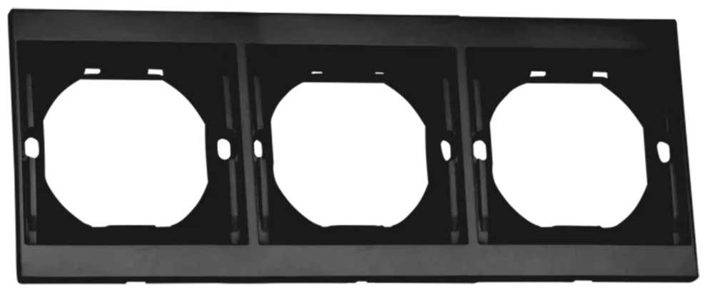 Рамка 3-ная QUATTRO ULTIMA BLACK UNIT (10)