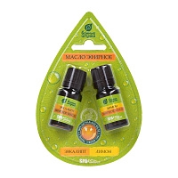 Набор эфирных масел в блистере Банные штучки, 2х10 мл Эвкалипт и лимон 32371