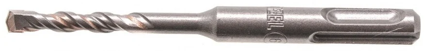 Бур по бетону, двойная спираль, Cobalt W-tip, 6x110 мм, SDS PLUS// Denzel