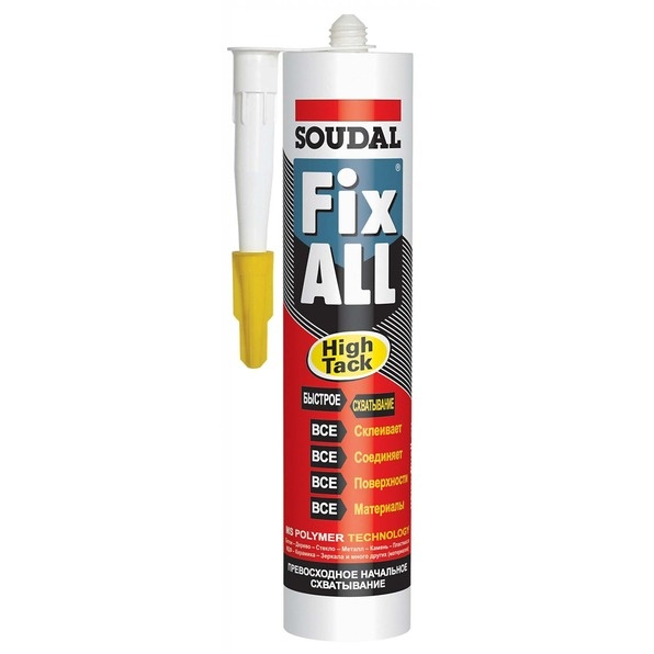 Клей-герметик Fix All НТ белый 290мл 290мл Soudal 119129