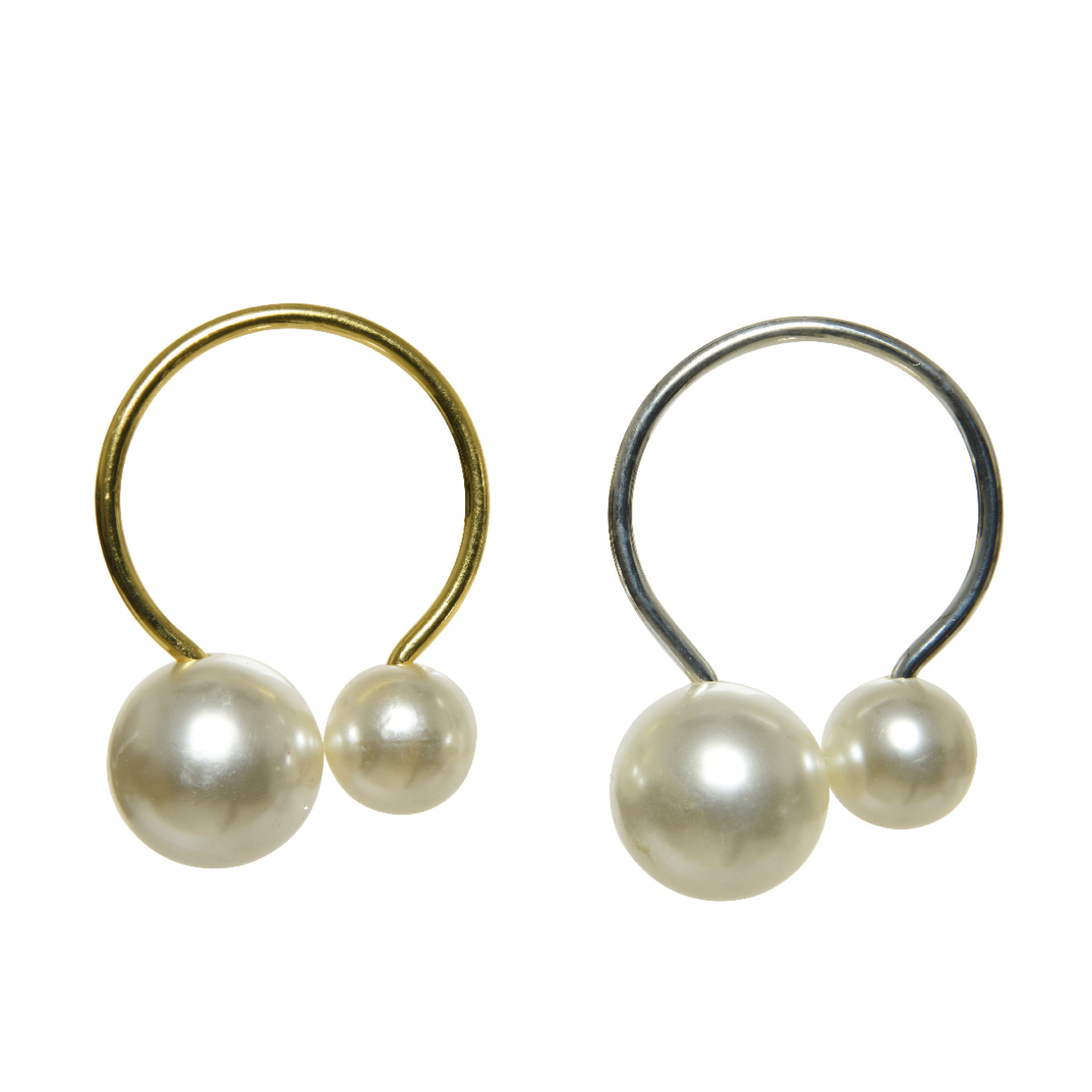 Кольца для салфеток новогодние Decoris Жемчуг набор 4 предмета 740298 Kmg