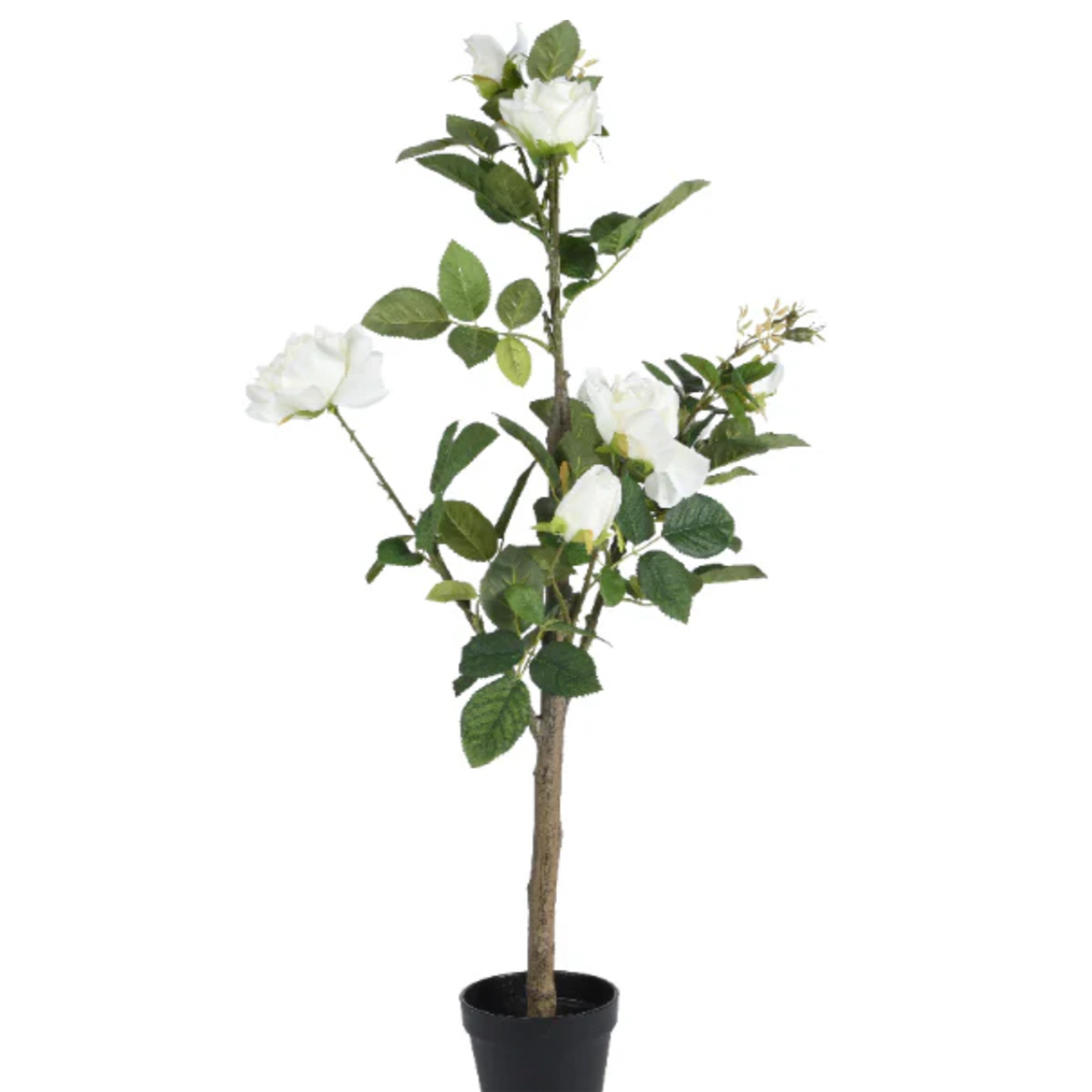 Растение искусственное в горшке Роза белая 90 см 808474 Kmg