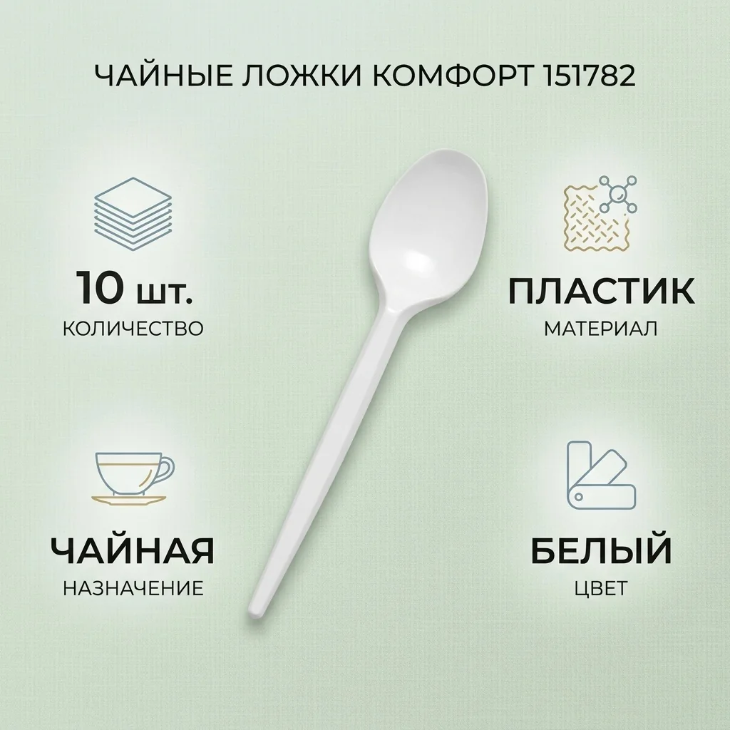 Ложка одноразовая чайная (10шт)