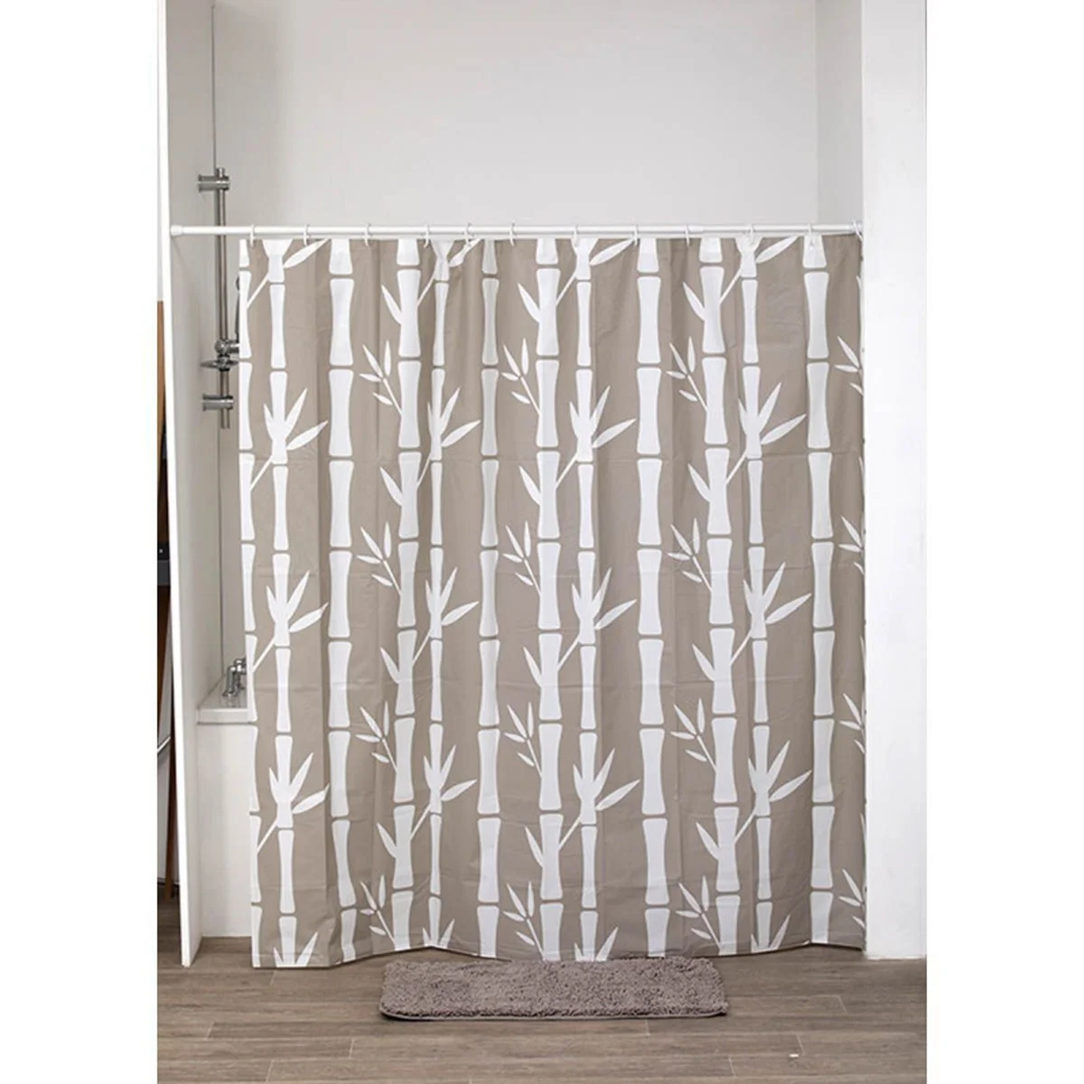 Штора для ванной комнаты Tendance BAHIA 180х180 см кольца в комплекте PEVA 1103604