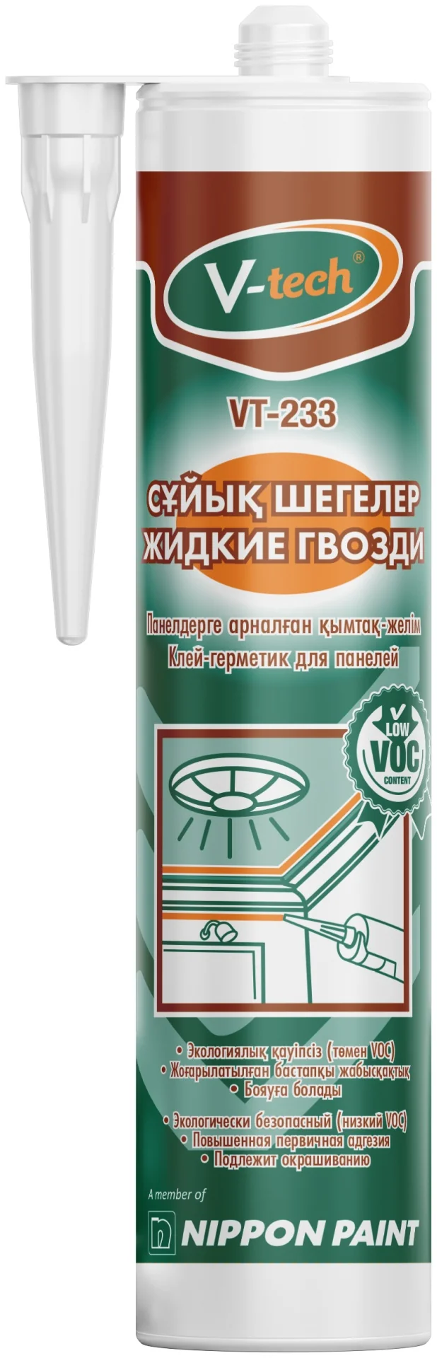 Клей монтажный V-TECH Sealant Green Nails 400 мл. (VT-233)