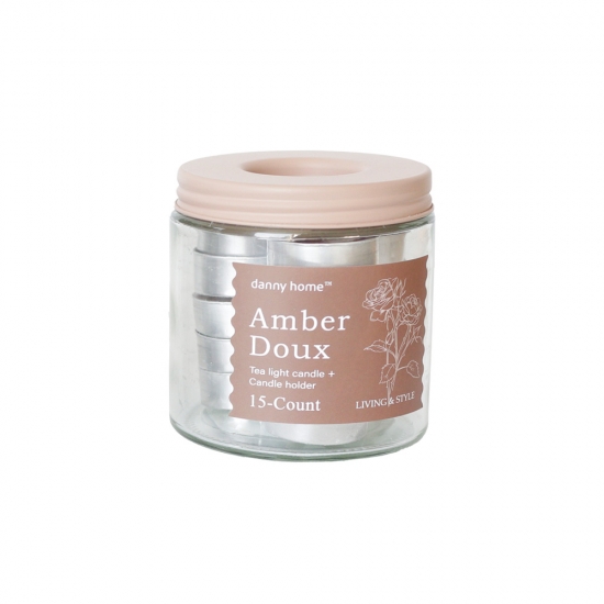 Набор ароматических чайных свечей DH Amber Doux 10 штх15гр в банке AT19-02