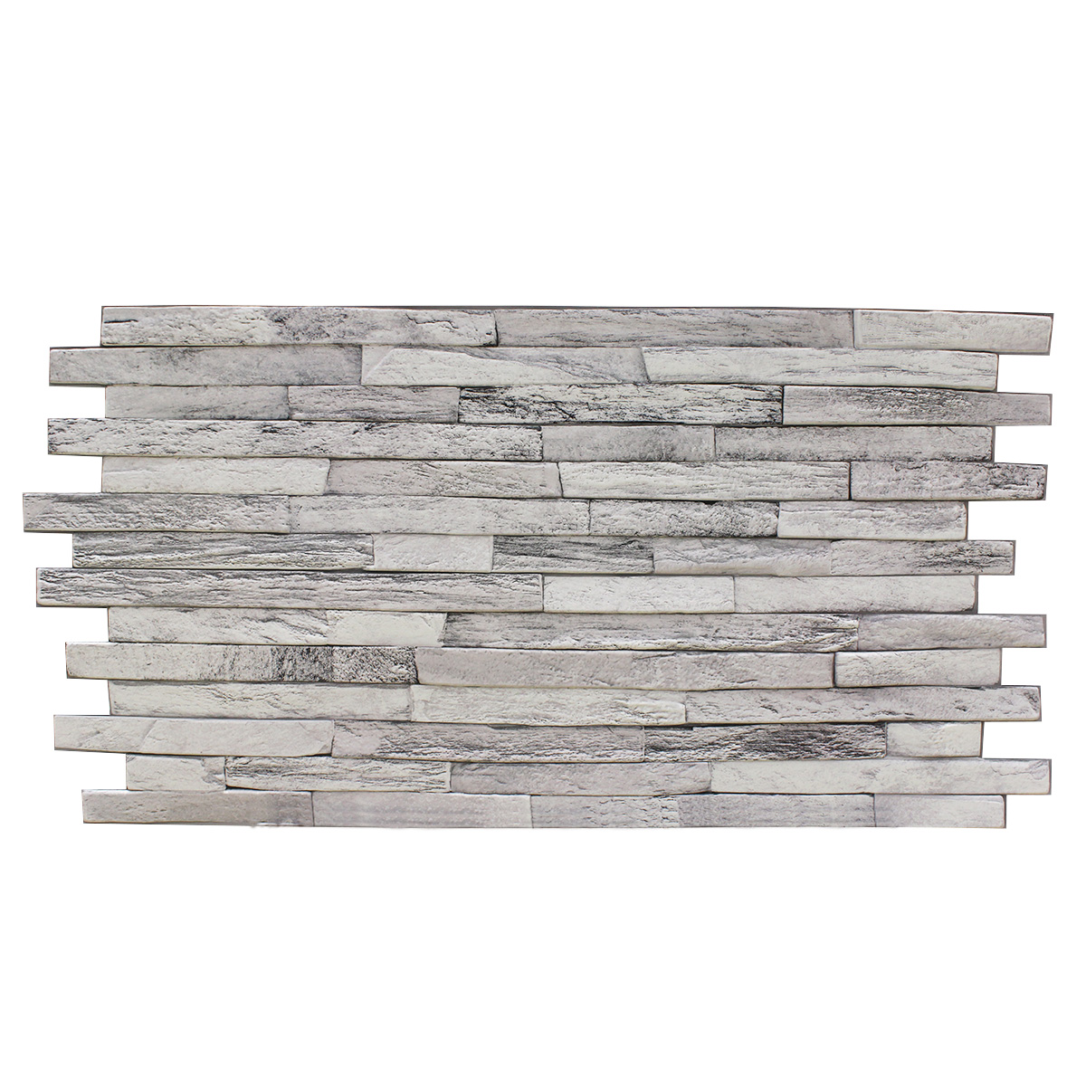 Панель ПВХ 0,4 камень "Сланец плоский серый" 4627198190670