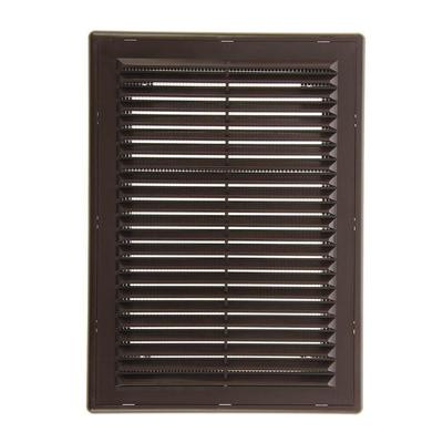 Решетка вент. с москит. Сеткой 150/200 в рамке (Люкс) Корич.
