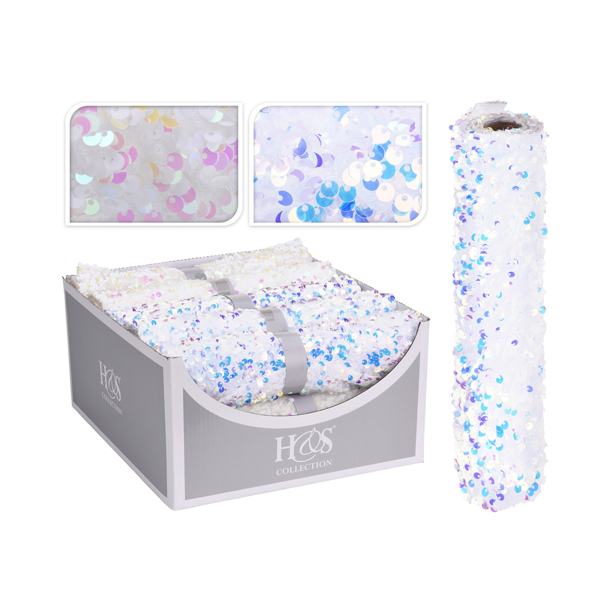 Дорожка сервировочная Koopman с пайетками 25х125 см 2 цвета в ассортименте 767611150