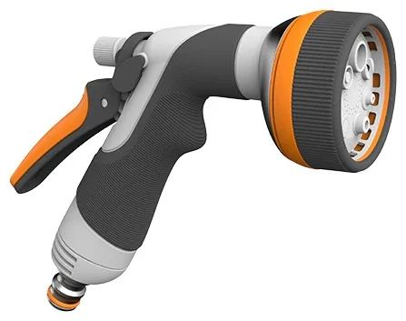Пистолет для полива, 8 типов струи, элементы из алюминия, рукоятка soft-touch (GF80006927)